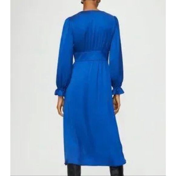 Aritzia Wilfred Satin Midi Dress - Picture 2 of 7